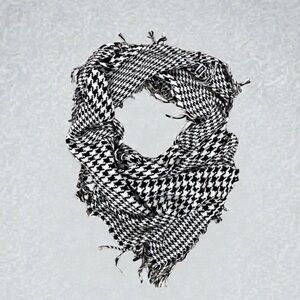 Black & White Checkered Scarf